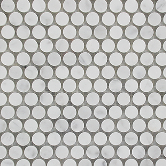 Carrara Penny Round Mosaic Tiles - Mosaic Tiles - Sydney Tile Gallery