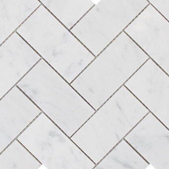 Carrara Herringbone Mosaic Tiles - Mosaic Tiles - Sydney Tile Gallery